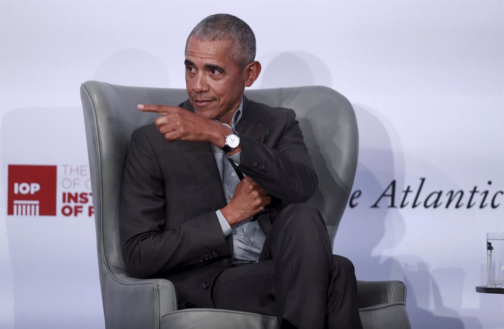 Former US President Barack Obama speaks during the Disinformation and the Erosion of Democracy conference at the University of Chicago
Chris Sweda/Chicago Tribune/TNS / DPA