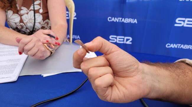 Buril de sílex localizado en El Pendo.