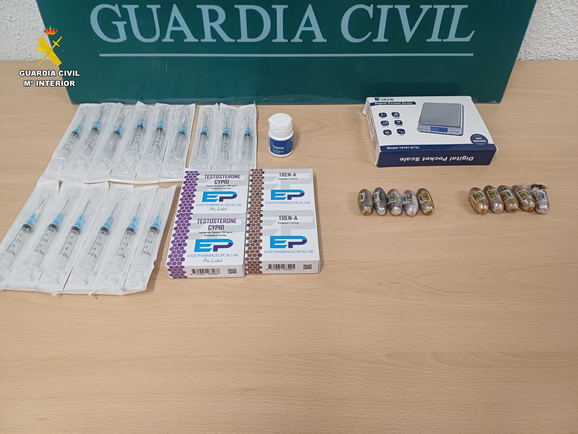 Sustancias estupefacientes y dopantes incautadas