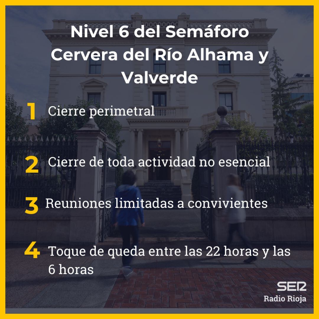 Imagen del nivel 6 en Cervera y la pedanía de Valverde.