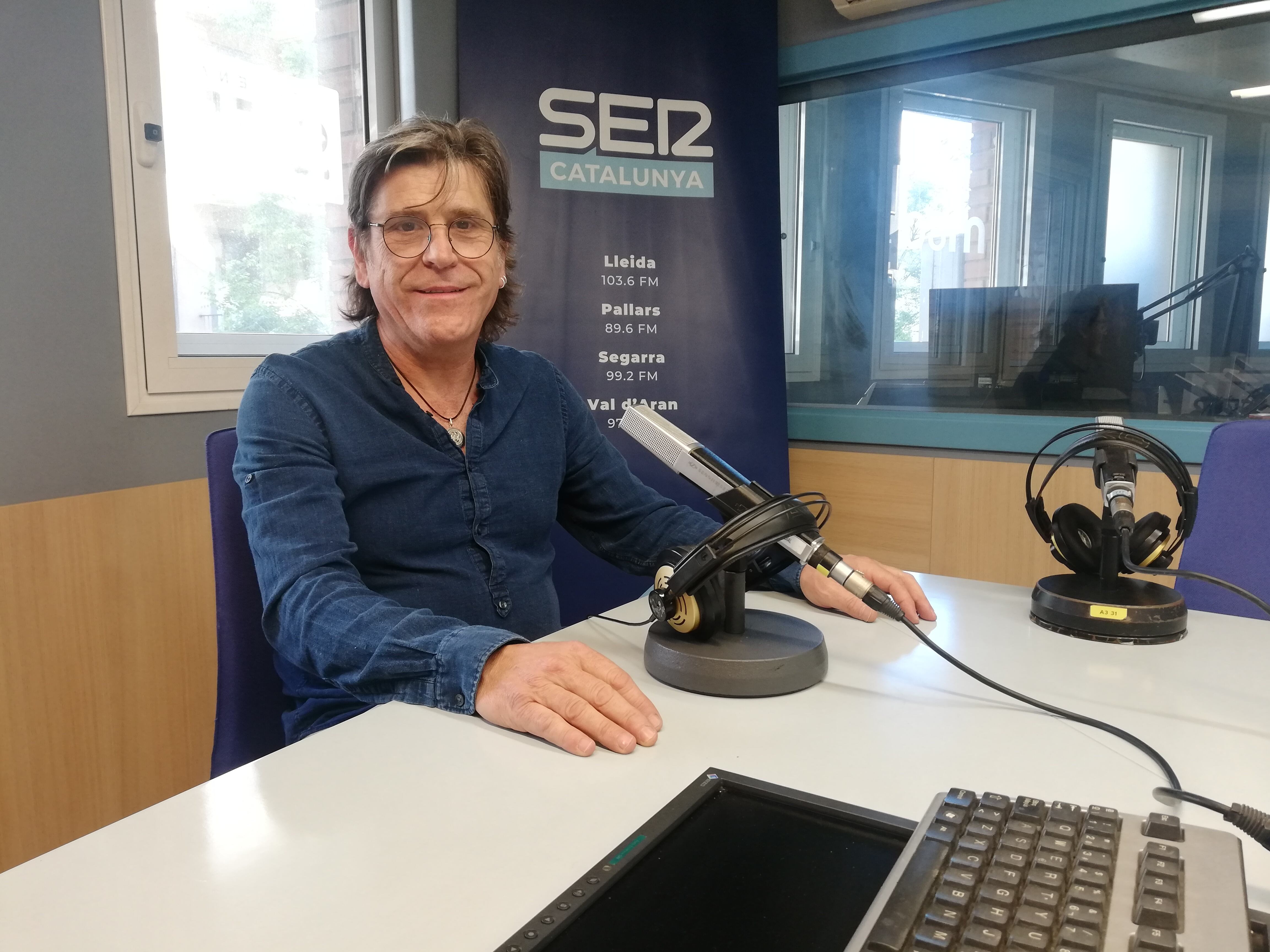 Paco Grau, president d'Agrisec, durant l'entrevista a l'Aquí Lleida de Ràdio Lleida.
