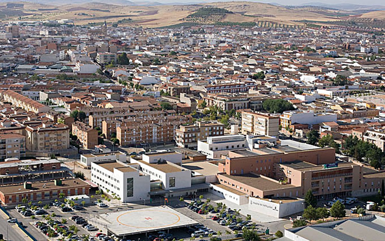 Imagen aérea de la localidad ciudadrealeña de Valdepeñas