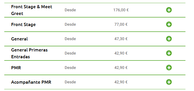 Los precios para el concierto de Melody en Zaragoza / El Corte Inglés