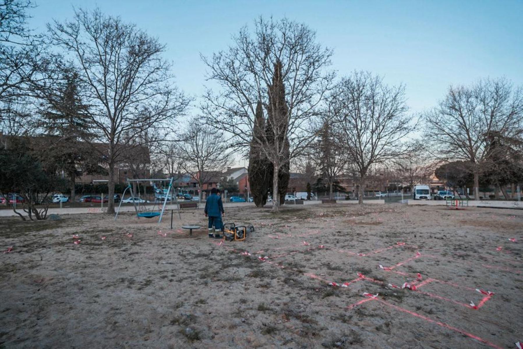 En marcha la instalación del macro juego infantil “La Fortaleza” en Colmenar