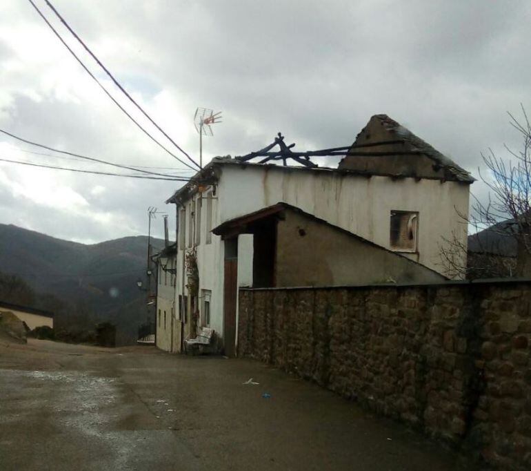 Así quedó la vivienda