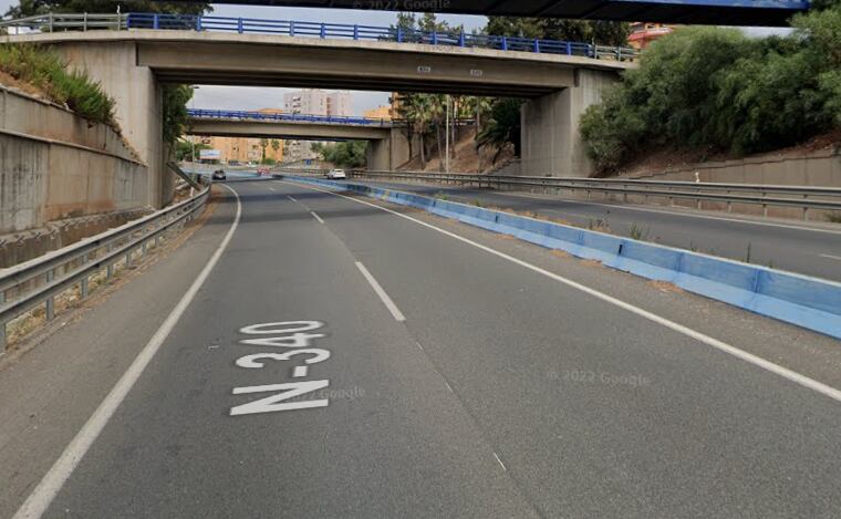 Autovía A-7 a su paso por Algeciras