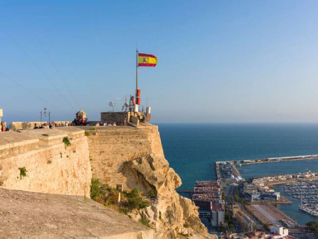 Imagen del Castillo de Santa Bárbara en Alicante