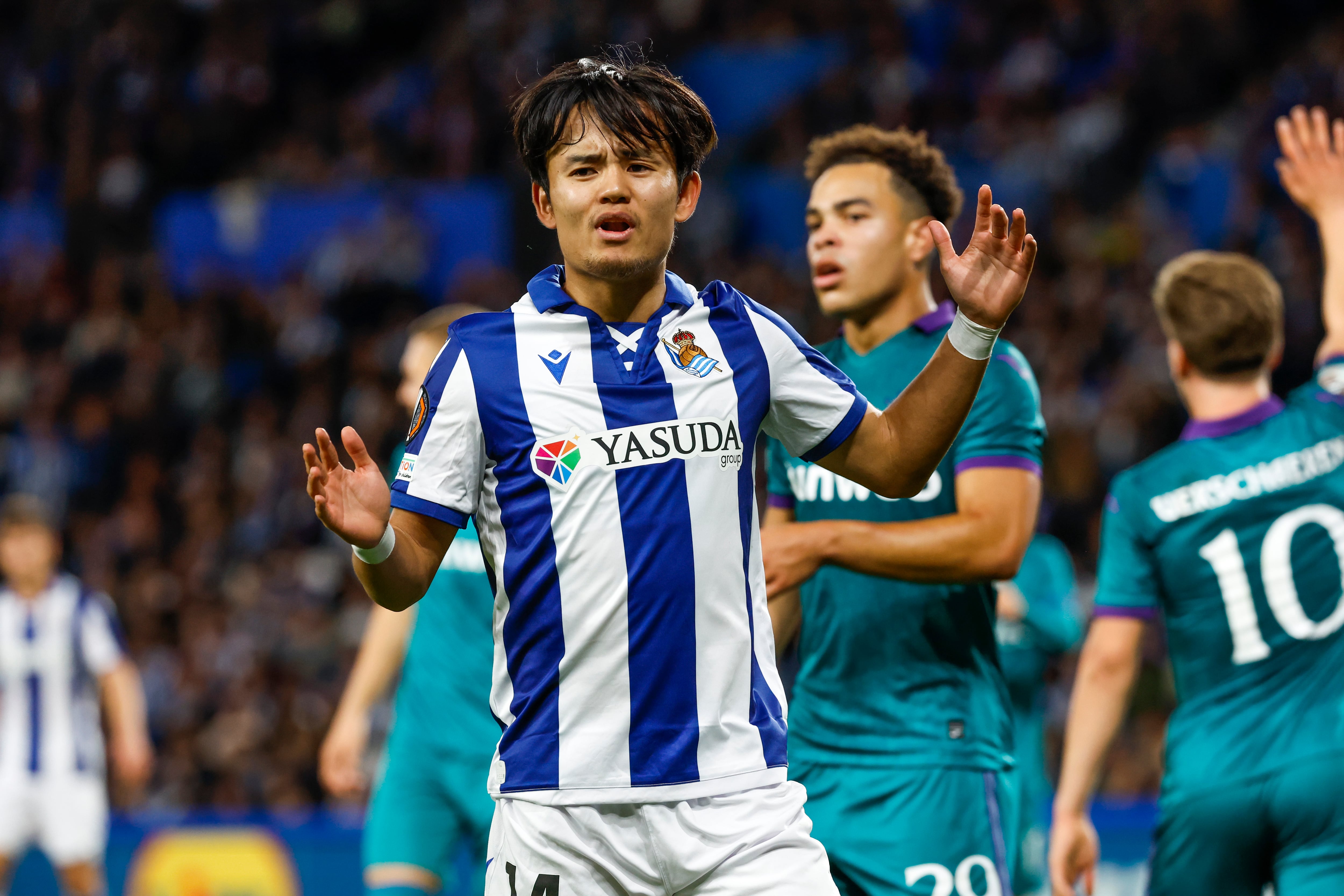 Kubo se lamenta tras una ocasión fallada en el Real Sociedad - Anderletch