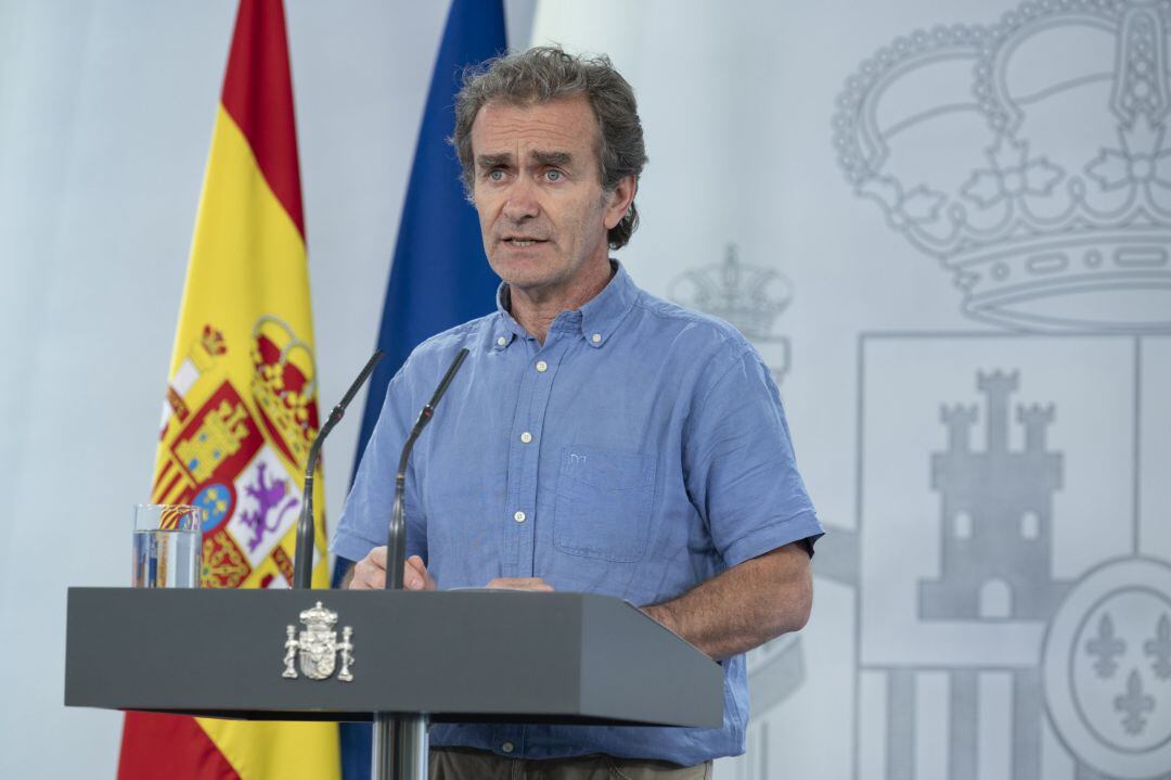 El director del Centro de Coordinación de Alertas y Emergencias Sanitarias, Fernando Simón, durante una rueda de prensa sobre la pandemia del coronavirus