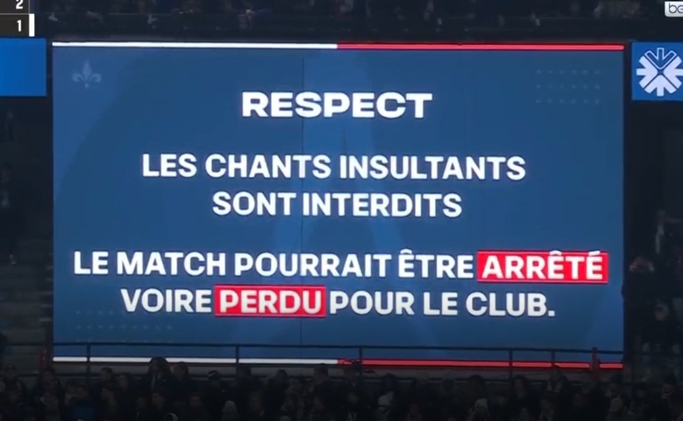 El PSG - Olympique de Lyon, detenido por cánticos homófobos