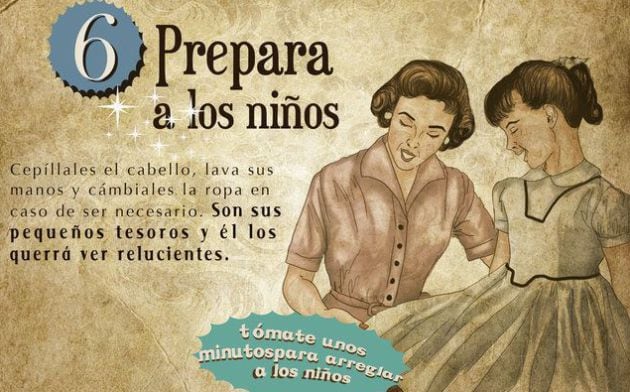 Directrices ofrecidas a las madres por la Sección Femenina en 1953.