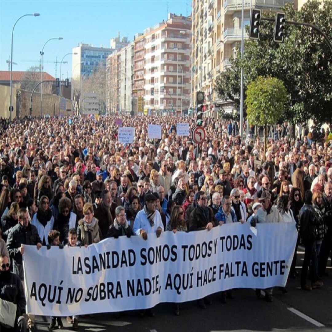 Marea blanca en Salamanca.