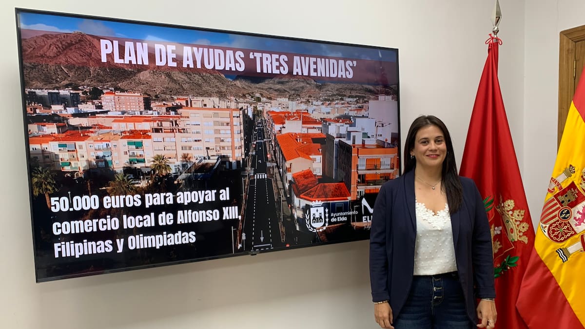 Elda destina 50.000 euros a paliar los efectos de las obras de las avenidas Alfonso XIII, Olimpiadas y Filipinas en los comercios
