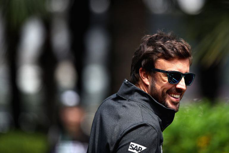 Fernando Alonso durante el último Gran Premio 