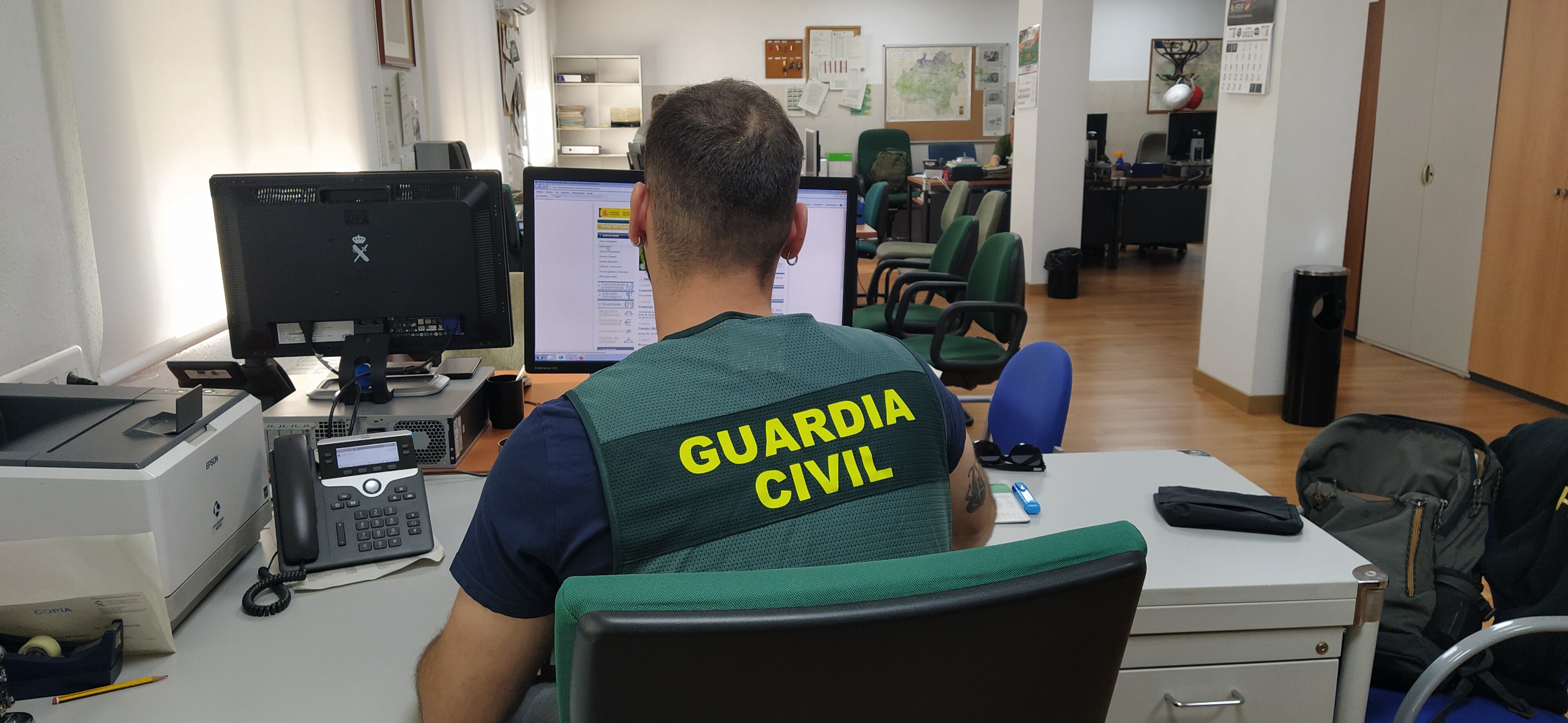 Agente de la Guardia Civil en Soria.