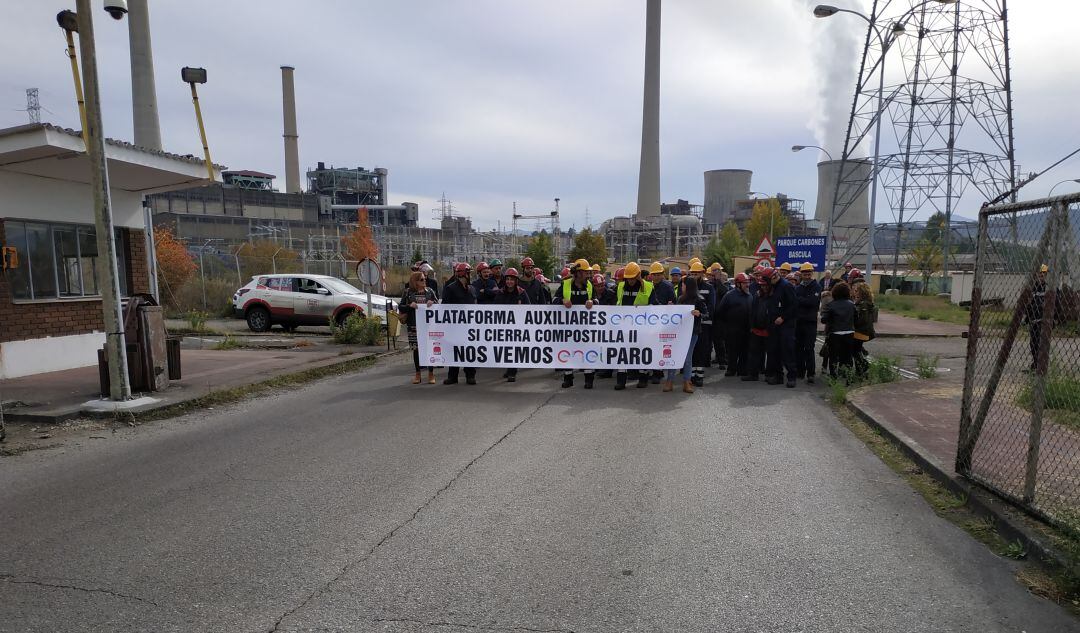 Protesta de las contratas de Endesa