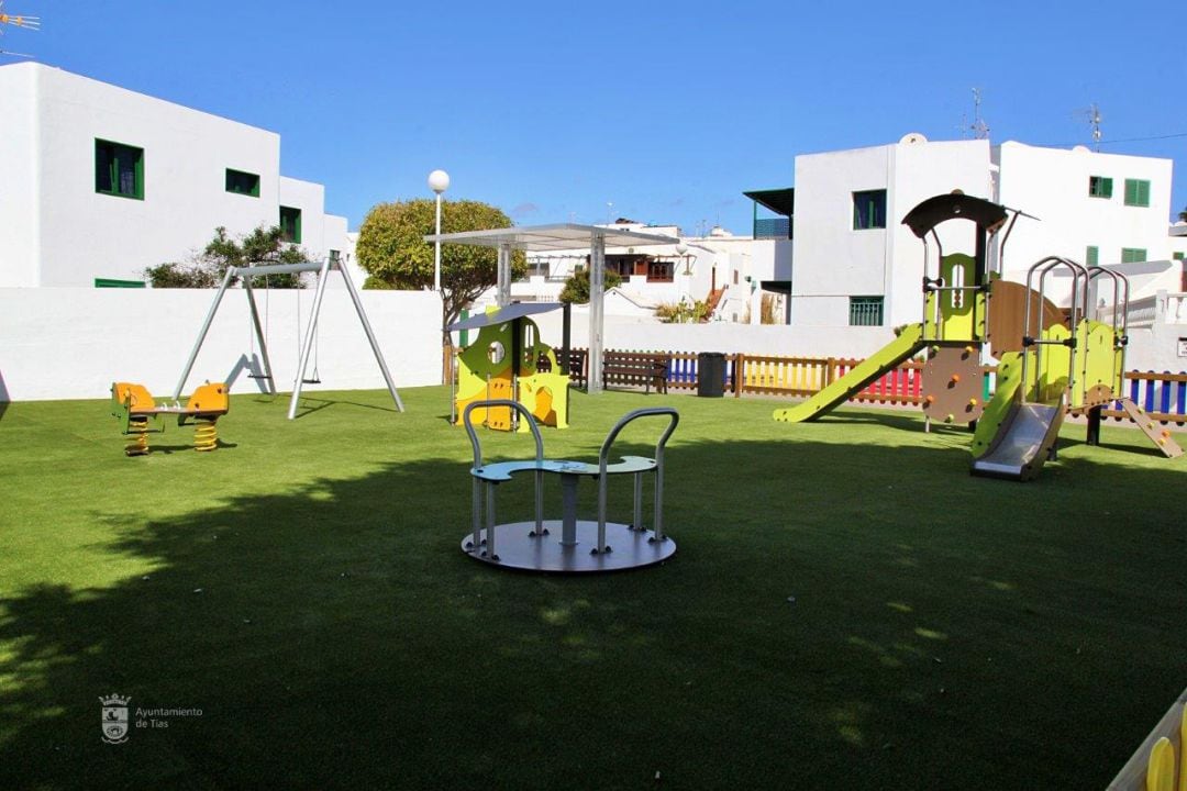 El nuevo parque infantil.