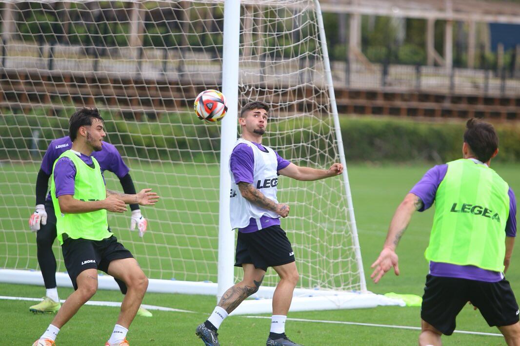 Un entreno de la Balona