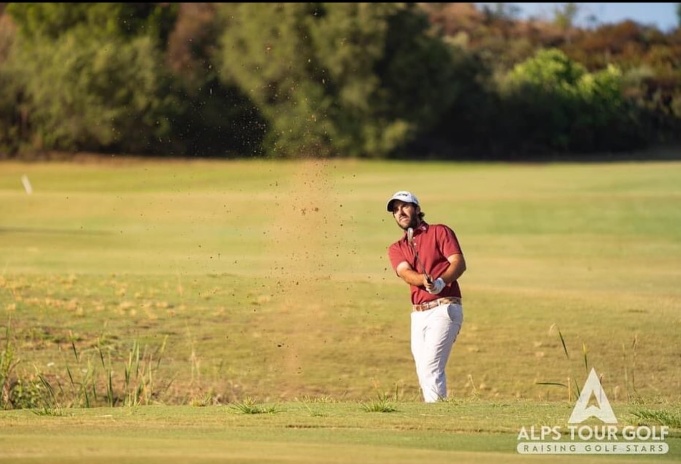 El soriano Dani Berná, en una prueba del Alps Tour Golf.