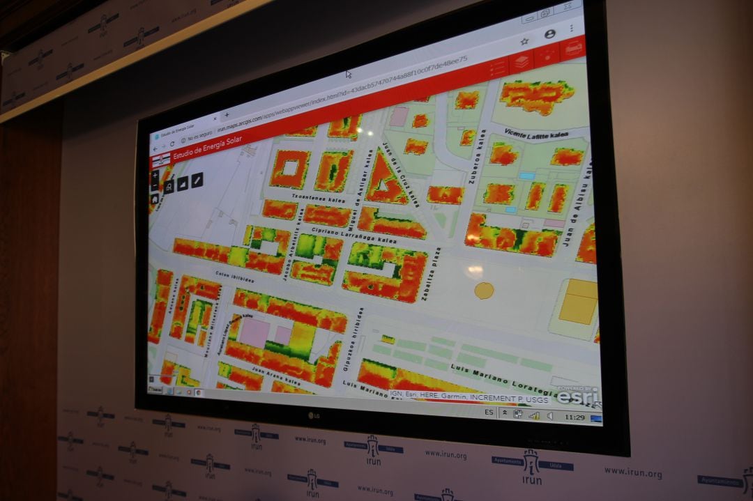 Aplicación en la web para la consultar información sobre energía solar en edificios de la ciudad. 