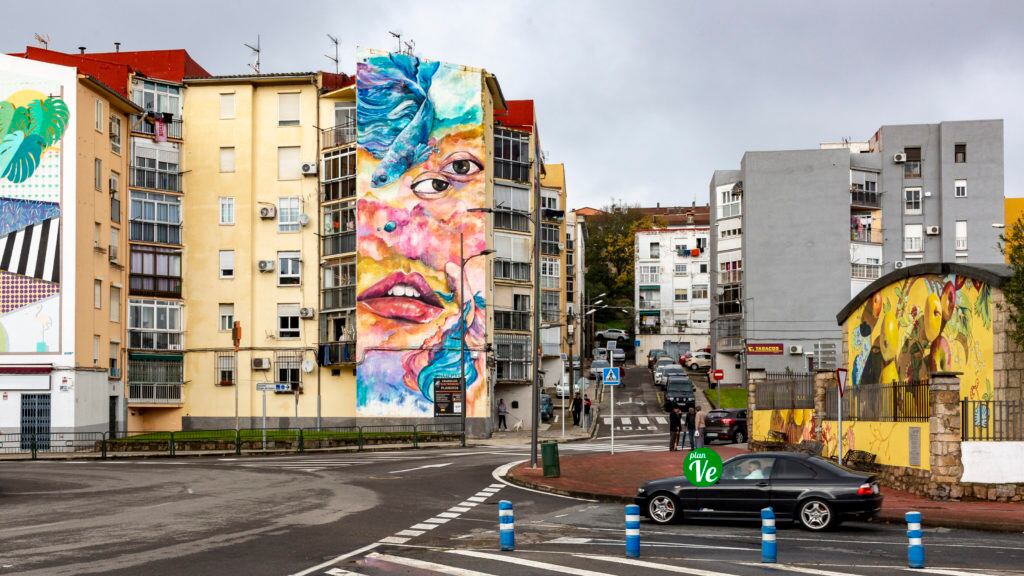 Zona de Procasa con murales.