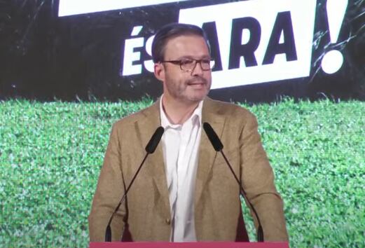 José Hila durante el 8º Congreso del PSOE en Palma.