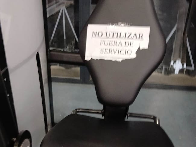 Máquina fuera de servicio en Les Pereres (Foto: PP)