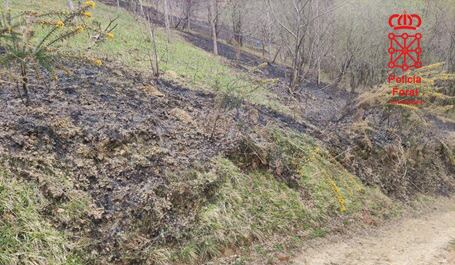 Investigados dos vecinos de la Comarca de Malekerra por un incendio forestal