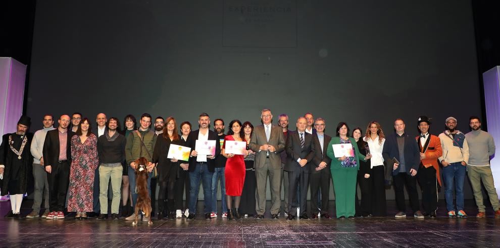 Premiados en la Gala de las Mejores Experiencias Turísticas de Aragón 2023