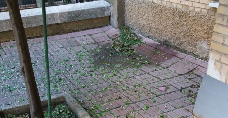 Foto de uno de los exteriores de un conjunto de viviendas pertenecientes a la Asociación de Vecinos de 'La Unión'.