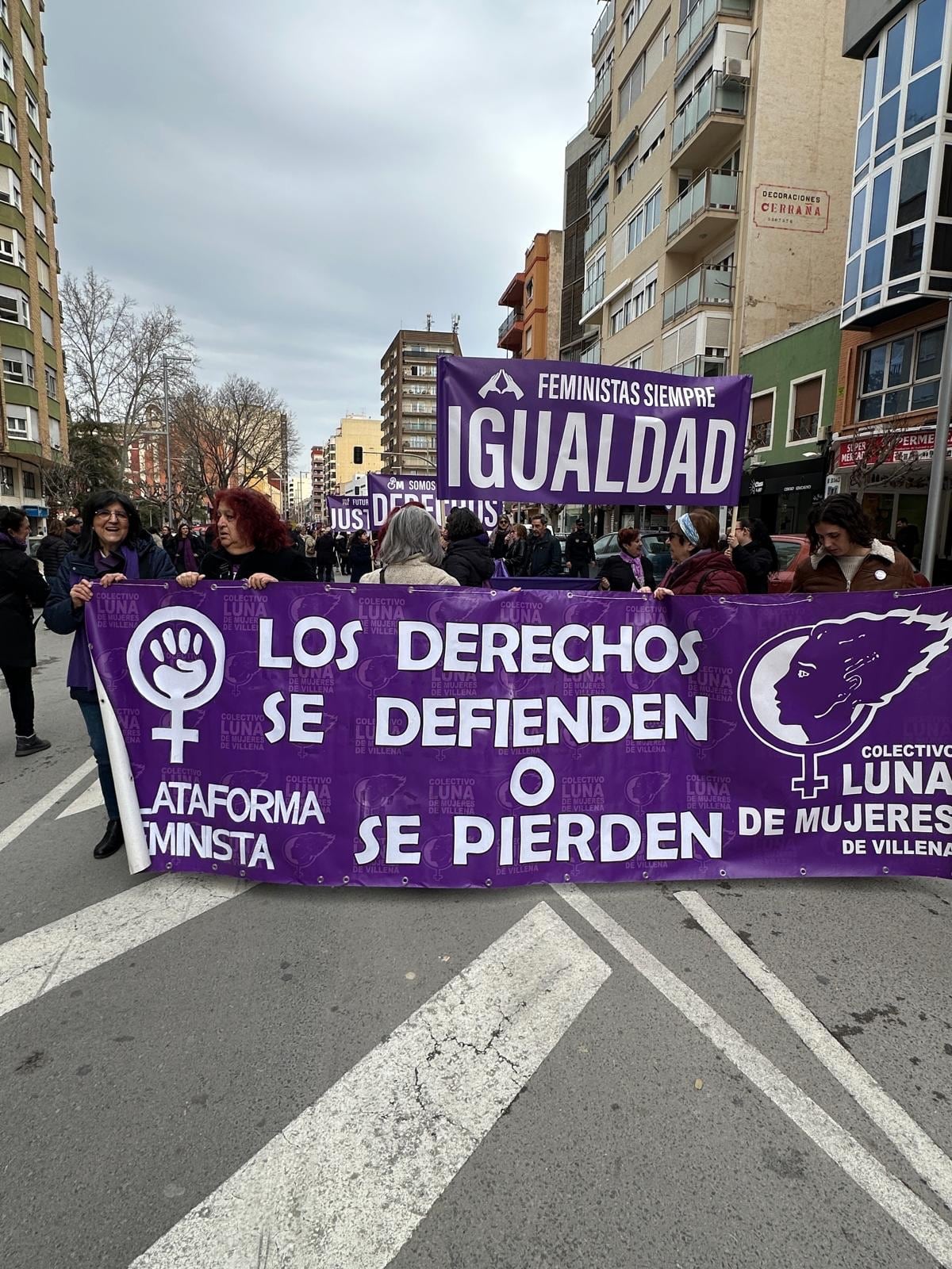 Manifestación del 8M en Villena