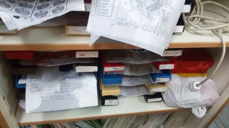 Imagen del material en el centro de hace un año cuando se registraron lluvias intensas en Alicante. Foto de archivo