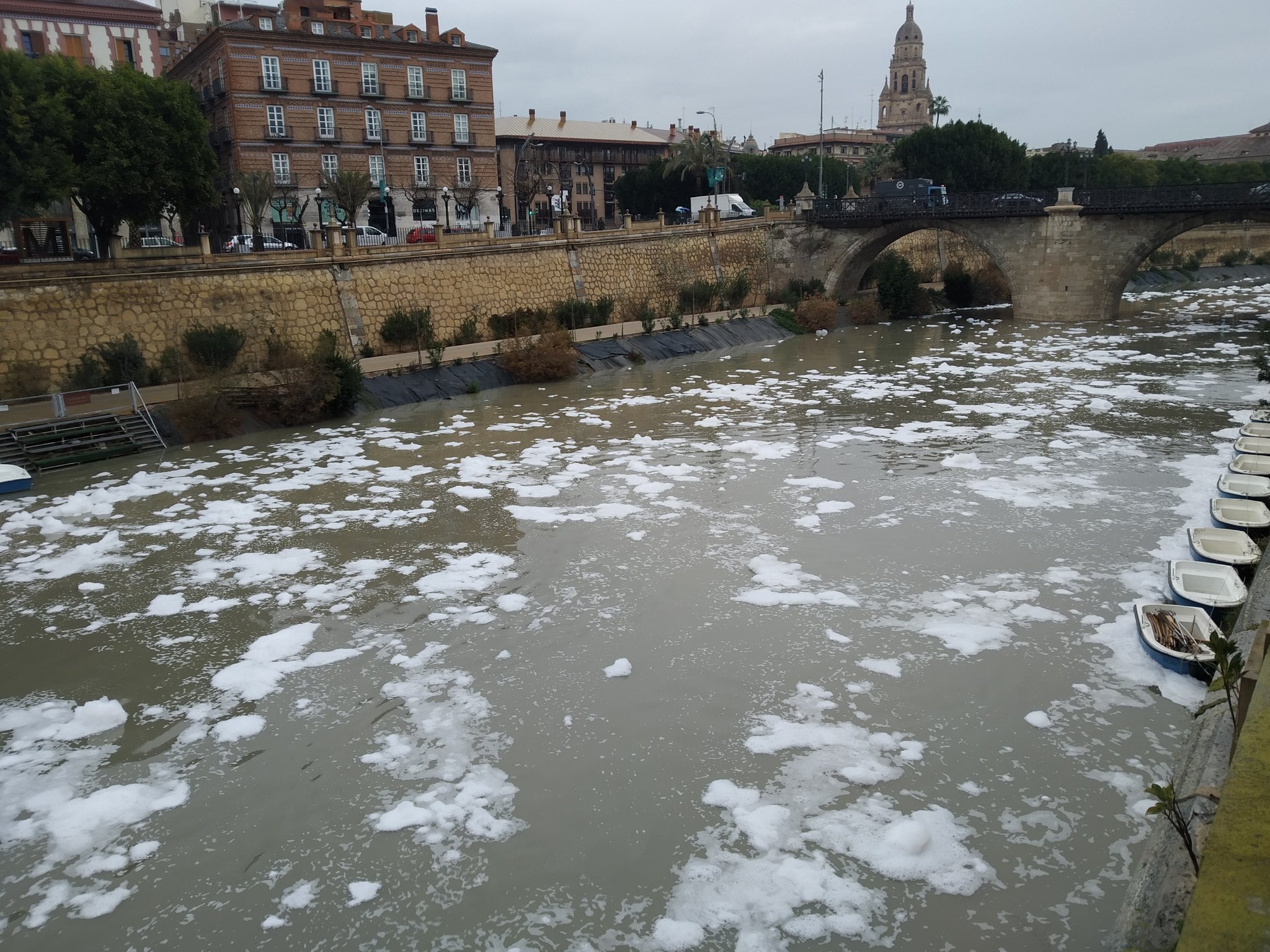 El río Segura a su paso por Murcia