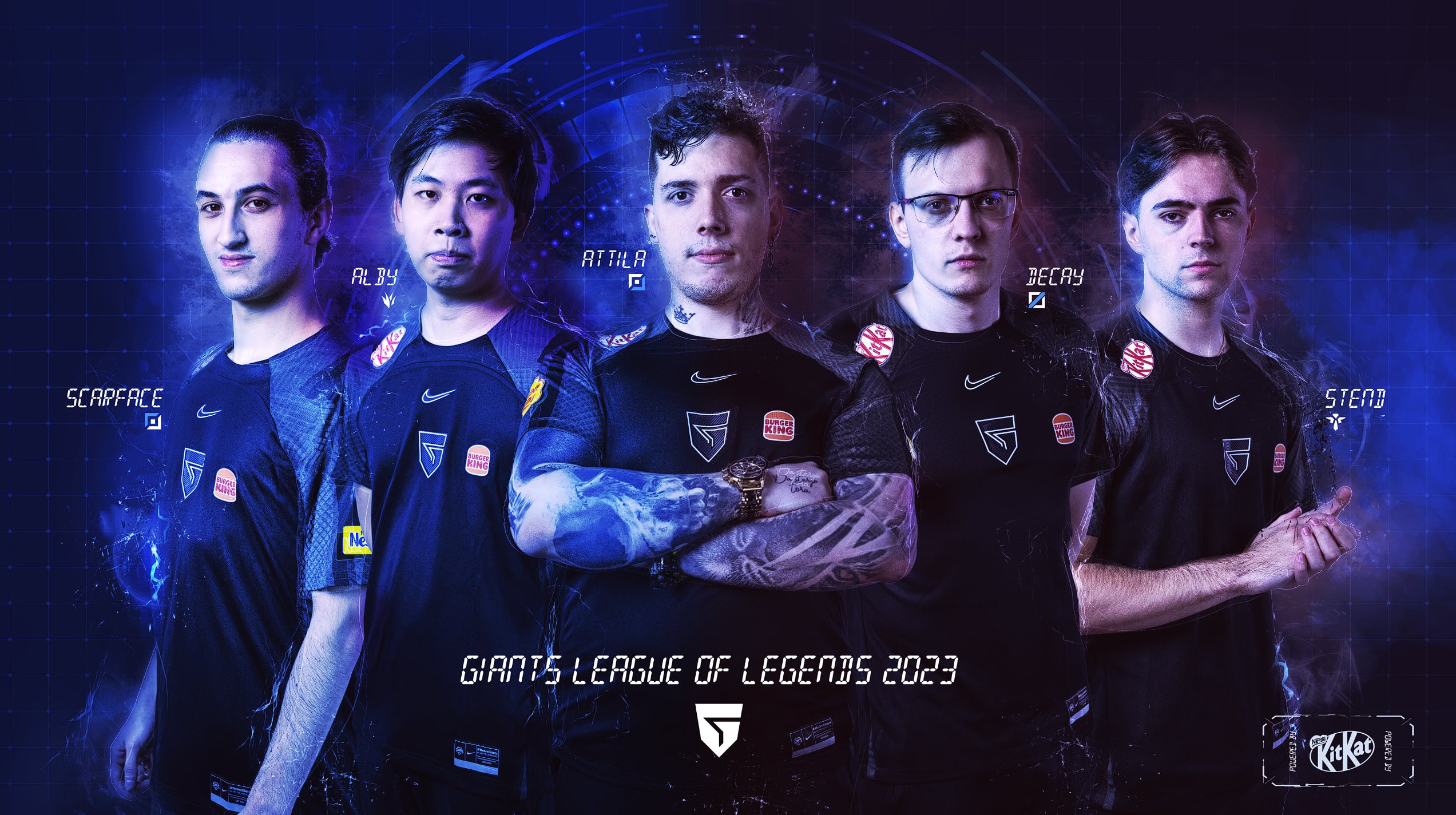 Giants, el club de esports malagueño, presenta su nuevo equipo de League of Legends para la temporada de primavera de la Superliga 2023