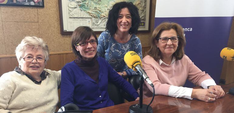 Teresa Marín Ecced, Erica Saludes, Aurora Duque y Carmen Torralba en la tertulia de mujeres de Hoy por Hoy Cuenca.