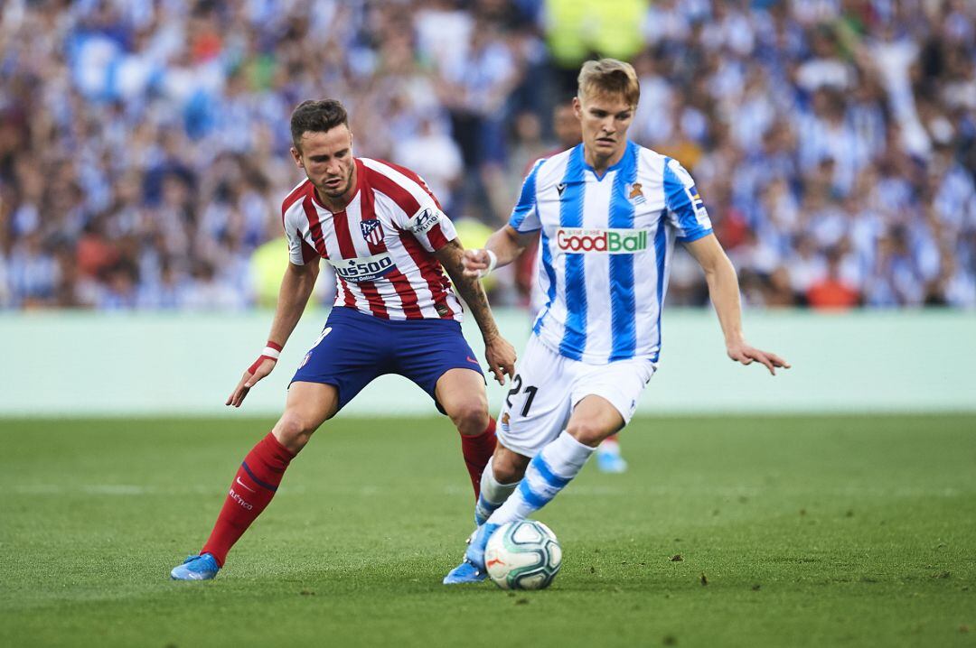 Odegaard se zafa de Tripier en el duelo del Reale Arena