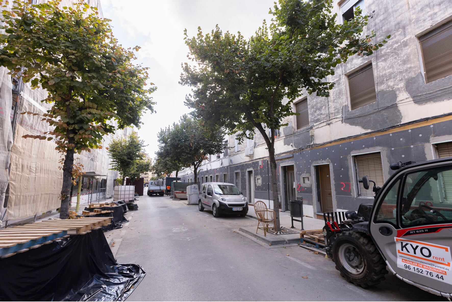 Viviendas de Ferroviaris, en la calle Tirso de Molina