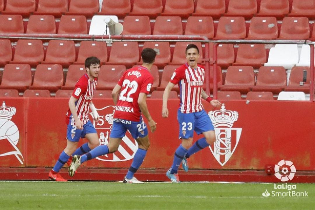 Djuka celebra su gol a la UD Las Palmas.