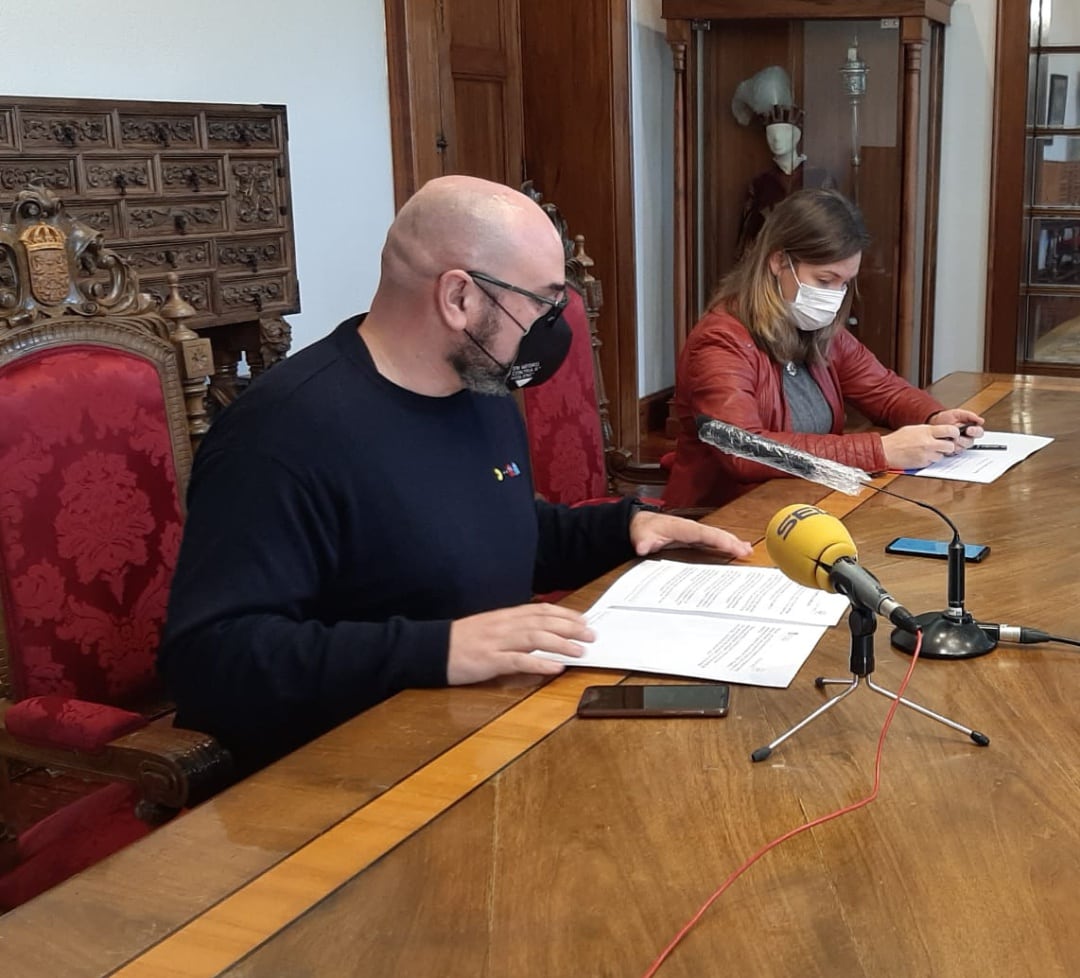 Foto de archivo. Efrén Castro durante una rueda de prensa celebrada en la Diputación de Lugo.