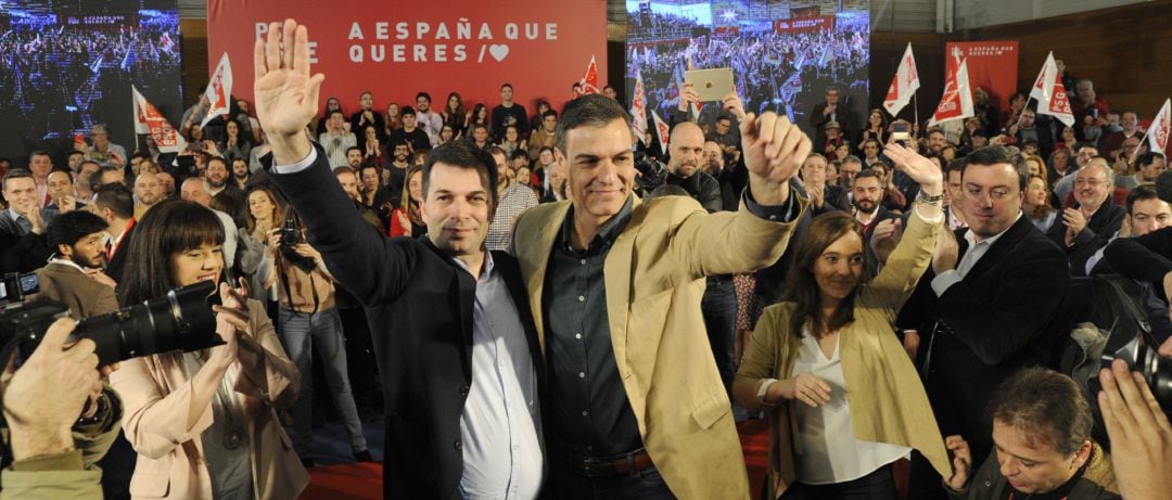 El presidente del Gobierno, Pedro Sánchez, asiste a un acto del PSdeG PSOE
