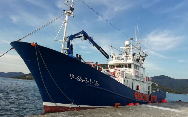 El barco &#039;Aita Mari&#039; con el que trabaja en el Mediterráneo la ONG Salvamento Marítimo Humanitario.