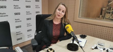 Olga Francés, gerente del Parque Científico de la Universidad de Alicante, en la entrevista en Hoy por Hoy Alicante.