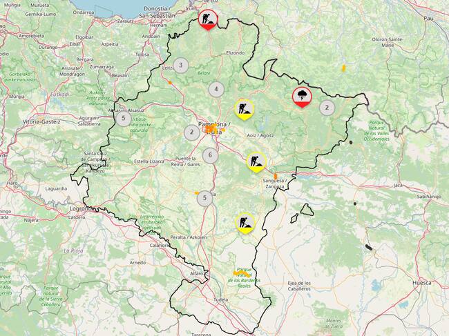 Visor de tráfico del Gobierno de Navarra