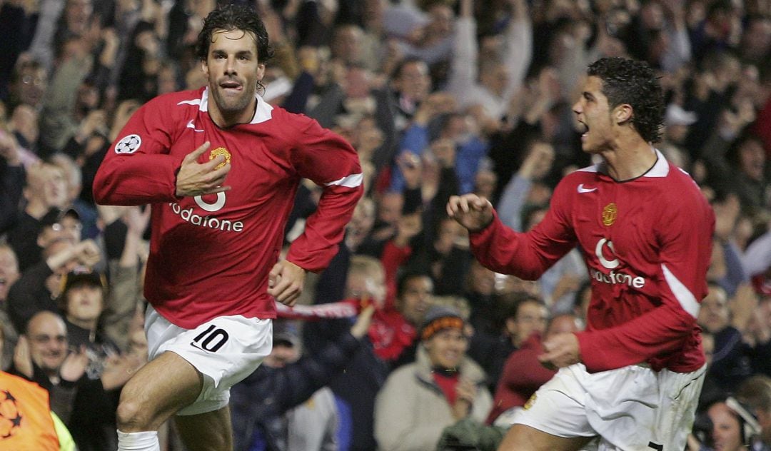 Ruud van Nistelrooy y Cristiano Ronaldo