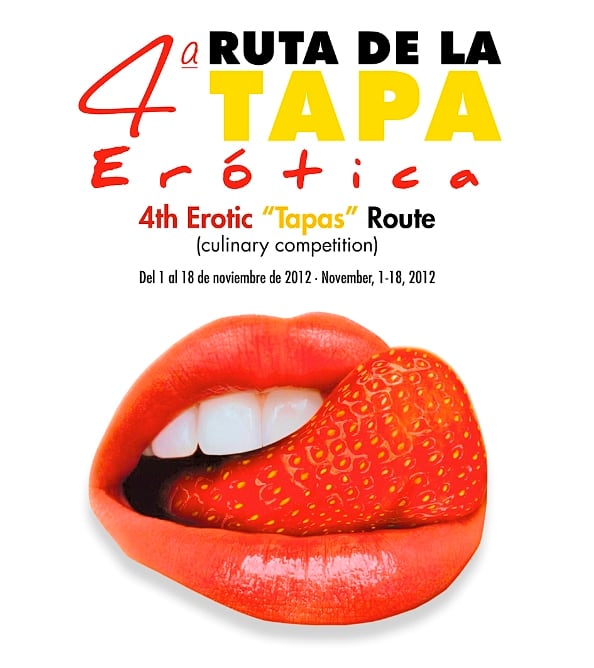 Cartel de la IV Ruta de la tapa erótica de Fuengirola.