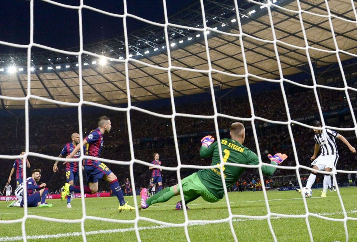 Morata marca el primero de la Juventus tras una gran parada de Ter Stegen