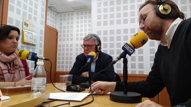 Carmen Quintero de Coag y Miguel Cobos de Upa, durante la entrevista en Radio Córdoba