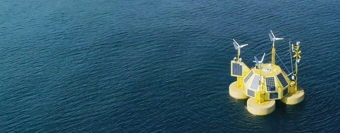 Así sería la boya a instalar en la Costa Ártabra (foto: Parque Eólico Nordés)