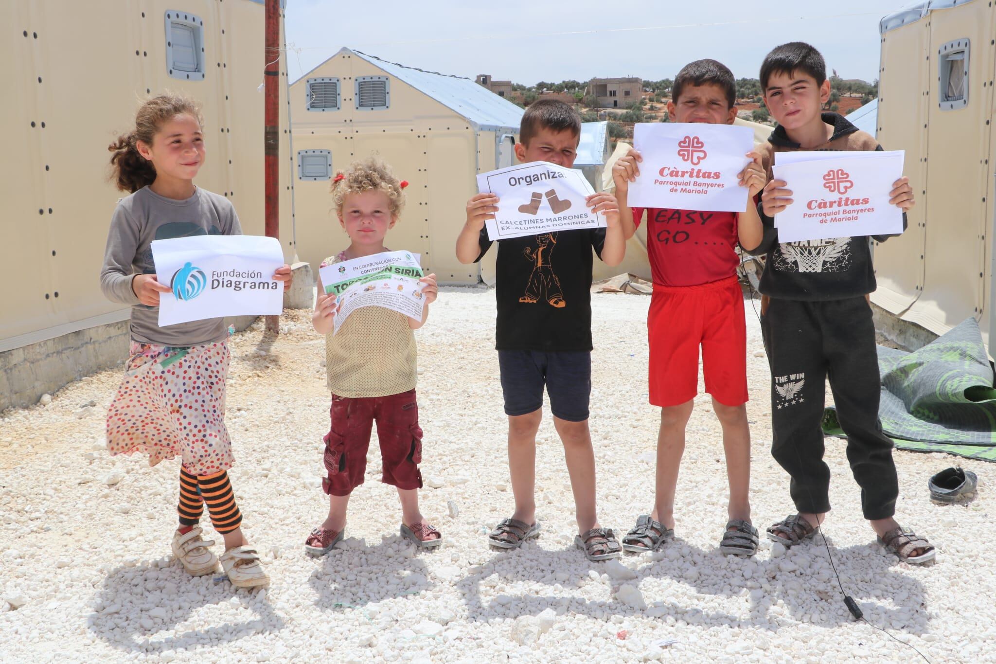 Niños y niñas de la campaña