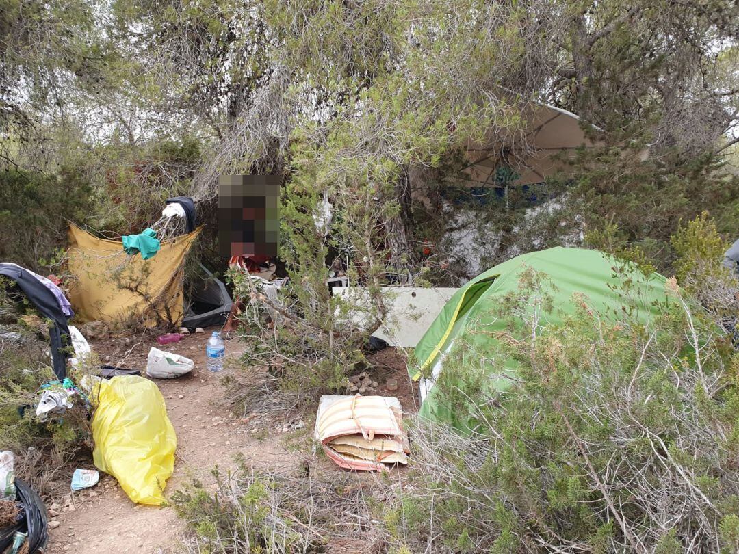 Imagen de uno de los asentamientos